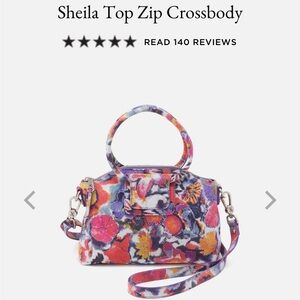 New Hobo Sheila Medium Satchel in Poppy Floral Leather